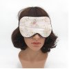 Silk enlarged and widened mulberry silk comfortable breathable sleep shading adjustable men and women printed double-sided imitation silk eye mask
