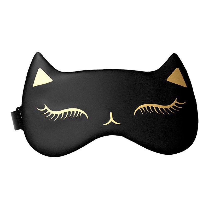 Imitation silk eye mask sleep shading skin-friendly breathable men and women silk eye mask sleep lunch break ice pack eye mask