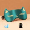 Imitation silk eye mask sleep shading skin-friendly breathable men and women silk eye mask sleep lunch break ice pack eye mask