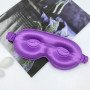 22MM, 3D silk eye mask four-leaf clover home sleep shading travel silk eye mask