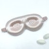 22MM, 3D silk eye mask four-leaf clover home sleep shading travel silk eye mask