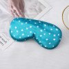 Imitation silk sleep eye mask shading printing five-pointed star lunch break travel home essential adjustable