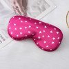 Imitation silk sleep eye mask shading printing five-pointed star lunch break travel home essential adjustable