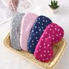 Imitation silk sleep eye mask shading printing five-pointed star lunch break travel home essential adjustable