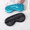 Imitation silk sleep eye mask shading printing five-pointed star lunch break travel home essential adjustable