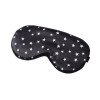 Imitation silk sleep eye mask shading printing five-pointed star lunch break travel home essential adjustable