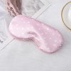 Imitation silk sleep eye mask shading printing five-pointed star lunch break travel home essential adjustable