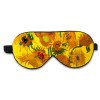 World famous painting double layer solid color velvet travel aviation sleep blackout silk eye mask