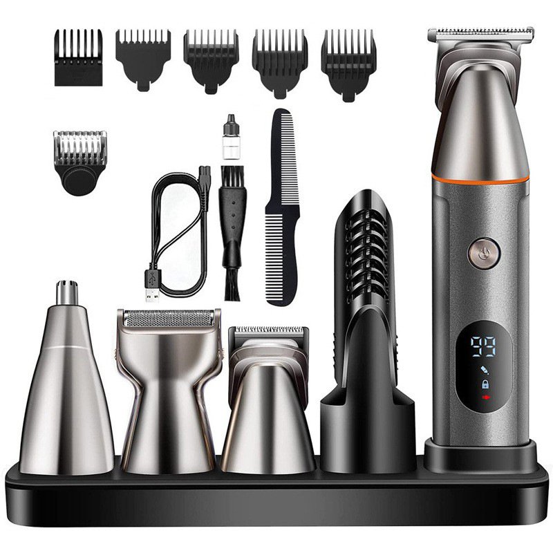 Multifunctional electric razor for nose and head shaving, household hair clipper for shaving