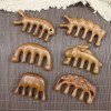 Golden sandalwood massage comb, meridian comb, massage comb
