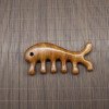 Golden sandalwood massage comb, meridian comb, massage comb