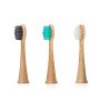 Inorganic biological bamboo replacement brush head suitable for Philip HX6730 electric bamboo toothbrush head