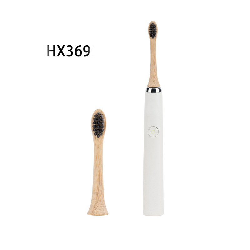 Inorganic biological bamboo replacement brush head suitable for Philip HX6730 electric bamboo toothbrush head