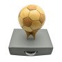 Bamboo football, tenon and tenon bamboo football, creative home furnishings, spliced ​​wood crafts, 22*22*22cm