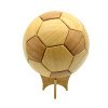 Bamboo football, tenon and tenon bamboo football, creative home furnishings, spliced ​​wood crafts, 22*22*22cm