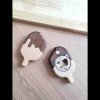 Cute beer creative bottle opener, solid wood refrigerator magnet wooden bottle opener