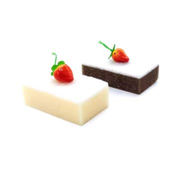 Bread composite sponge kitchen cleaning sponge cute cake shape dishwashing cotton