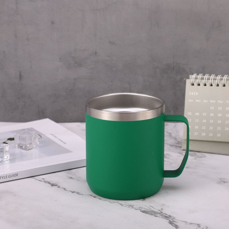 Double-layer vacuum with handle car cup,beer cup,304 stainless steel foreign trade office water cup