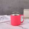 Double-layer vacuum with handle car cup,beer cup,304 stainless steel foreign trade office water cup
