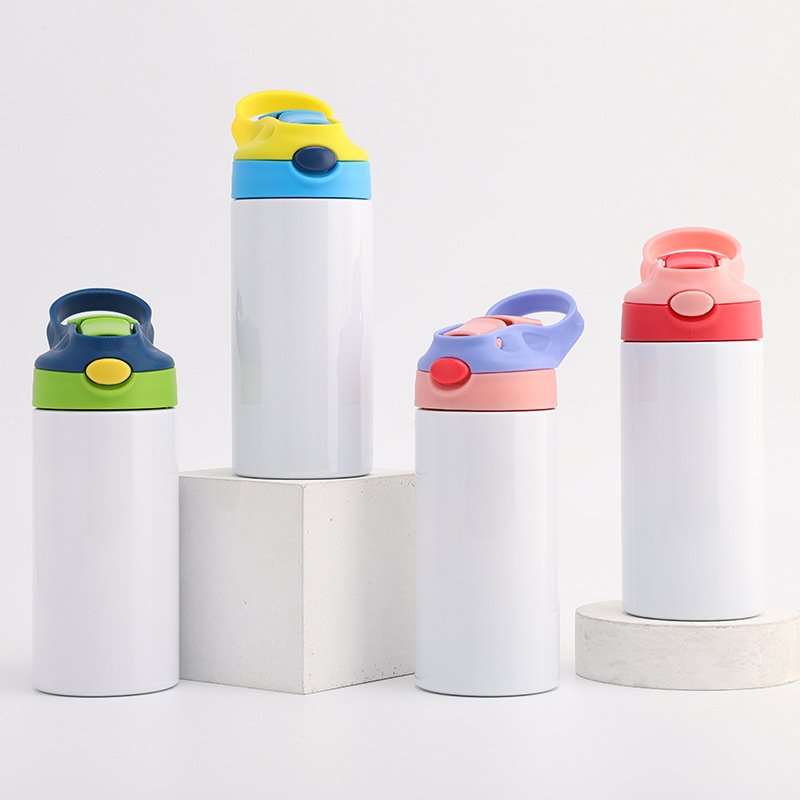 304 stainless steel thermos cup student water cup little handsome boy thermal sublimation coating cup children's straw water cup