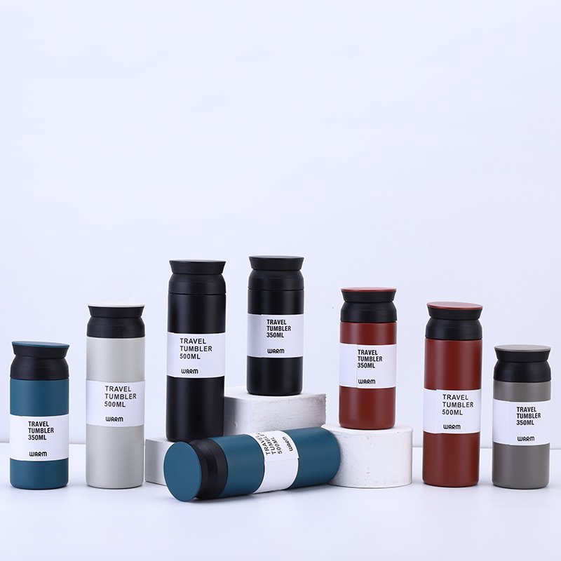 Stainless steel thermos cup,portable men and women tea cup with lid,creative coffee office home water cup,element cup