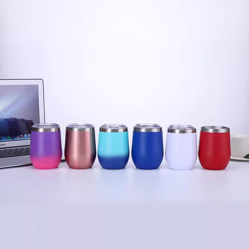 Swig eggshell cup,double-layer vacuum stainless steel thermos cup,12oz eggshell cup,foreign trade fashion gradient beer cup