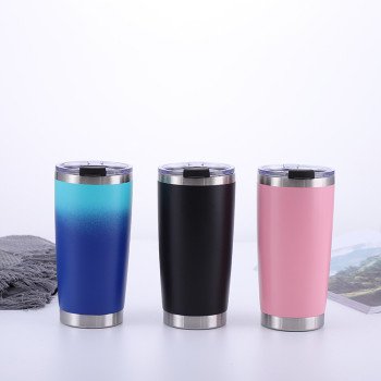 Double-layer vacuum insulated cup,stainless steel car cup,car gift cup,20oz ice cup,outdoor LOGO printable