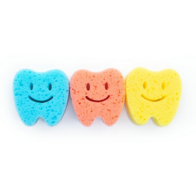 Dishwashing sponge color set dishwashing sponge gift sponge scouring pad tooth shape kitchen sponge wipe
