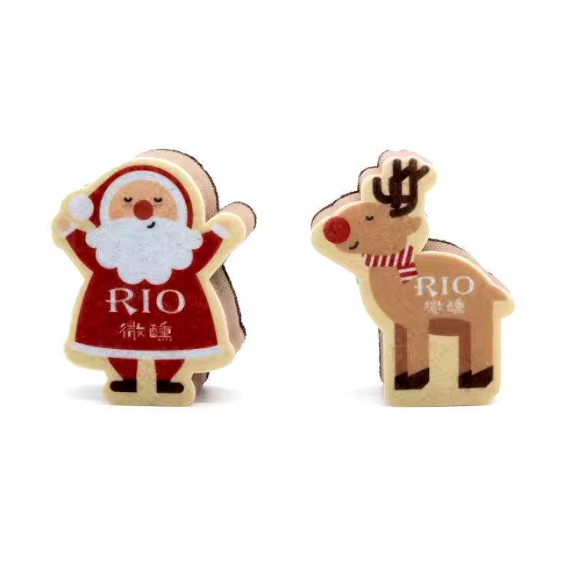 Santa Claus Printed Sponge Foreign Trade Elk Dishwashing Sponge Wipe Kitchen Cleaning Supplies