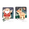 Santa Claus Printed Sponge Foreign Trade Elk Dishwashing Sponge Wipe Kitchen Cleaning Supplies