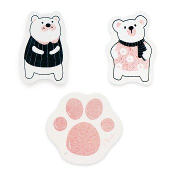 Super Les compressed wood pulp sponge foaming bath towel cartoon baby bath towel children's bath towel bath wipe