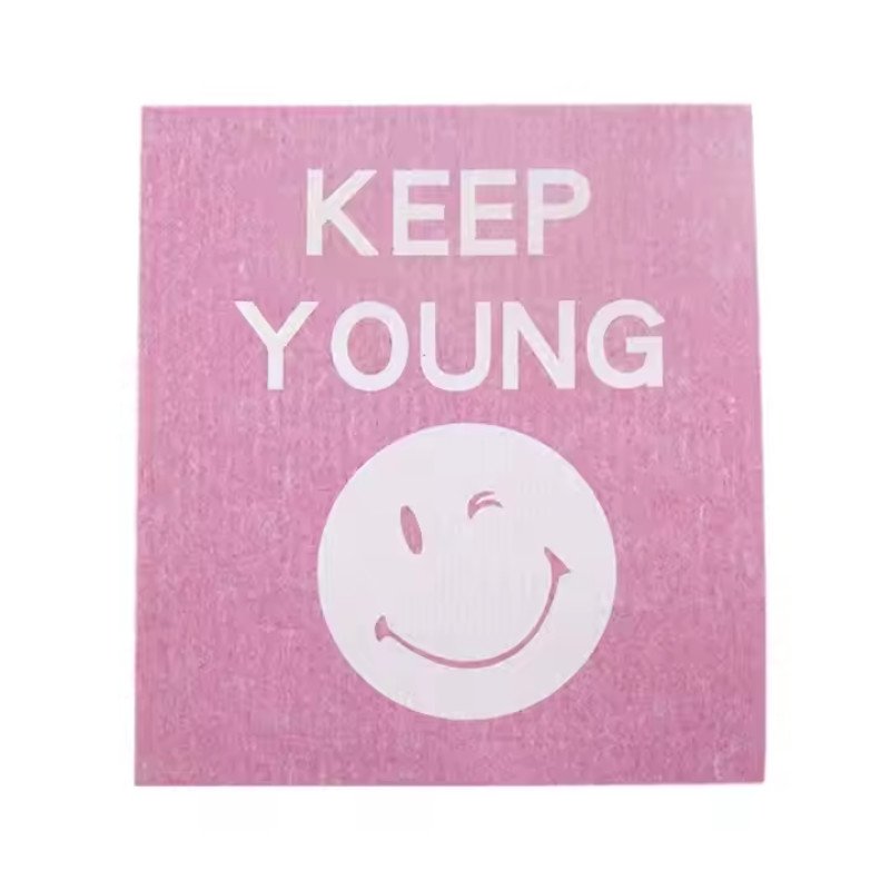 Chaolais German dish towel wholesale degradable kitchen cleaning dishcloth lint-free colorful wood pulp cotton rag