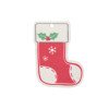 Christmas printed wood pulp dishwashing cotton kitchen cleaning water-absorbent and oil-free compressed wood pulp cotton sponge wipe