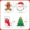 Christmas printed wood pulp dishwashing cotton kitchen cleaning water-absorbent and oil-free compressed wood pulp cotton sponge wipe