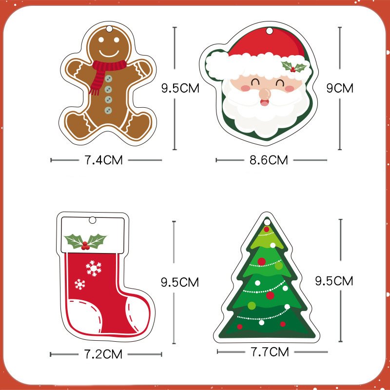 Christmas printed wood pulp dishwashing cotton kitchen cleaning water-absorbent and oil-free compressed wood pulp cotton sponge wipe