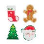 Santa Claus scouring pad sponge wipe set kitchen cleaning brush pot dishwashing cotton absorbent compressed wood pulp cotton