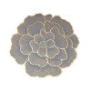 PVC rose base hot stamping placemat non-slip hot stamping coaster pattern creative decoration home hotel dining table