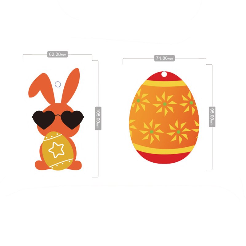 Easter egg compressed wood pulp cotton dishwashing sponge block cartoon rabbit brushing dishwashing cotton