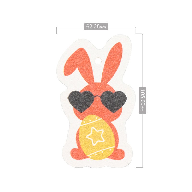 Easter egg compressed wood pulp cotton dishwashing sponge block cartoon rabbit brushing dishwashing cotton