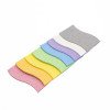 Colorful S-shaped dishwashing sponge kitchen supplies absorbent sponge block dishwashing compressed wood pulp cotton