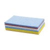 Colorful S-shaped dishwashing sponge kitchen supplies absorbent sponge block dishwashing compressed wood pulp cotton