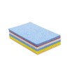 Colorful S-shaped dishwashing sponge kitchen supplies absorbent sponge block dishwashing compressed wood pulp cotton