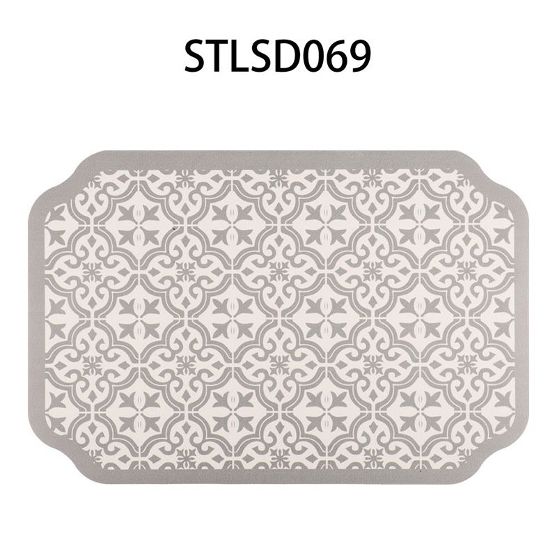 Rubber PU kitchen drain mat washbasin absorbent mat quick-drying table mat insulation mat anti-scalding dish drying mat