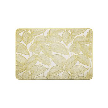 Thickened hot stamping placemat PVC insulated table mat waterproof and oil-proof cross-border Amazon leaf style Western place mat