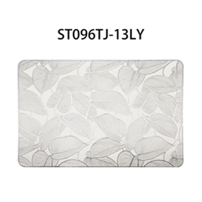 Thickened hot stamping placemat PVC insulated table mat waterproof and oil-proof cross-border Amazon leaf style Western place mat