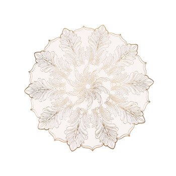 Anti-scalding dining table mat Nordic style waterproof PVC bronzing Western dining mat insulated and high temperature resistant household light luxury simple meal