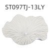 Multi-color new hot stamping PVC placemat lotus leaf style Western placemat gold and silver waterproof non-slip heat insulation pad table mat coaster