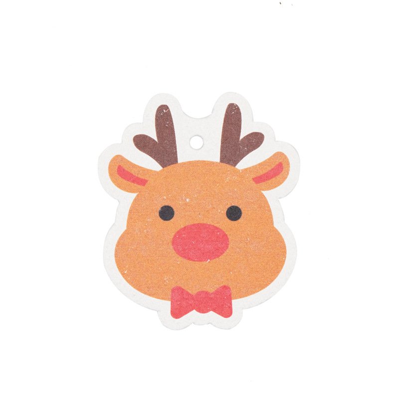 Christmas cartoon printed dishwashing cloth, kitchen water-absorbent, oil-free, easy to clean, biodegradable German wood pulp cotton rag