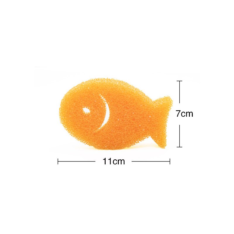 Creative small fish sponge glass decontamination magic wipe home kitchen pot washing dish temperature cleaning wipe