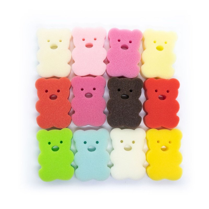 Factory direct sales cute cartoon bear bath sponge baby bath sponge baby bath sponge